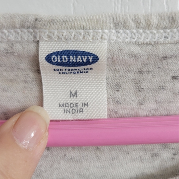 Medium Old Navy heathered gray long sleeve shirt - Picture 3 of 4